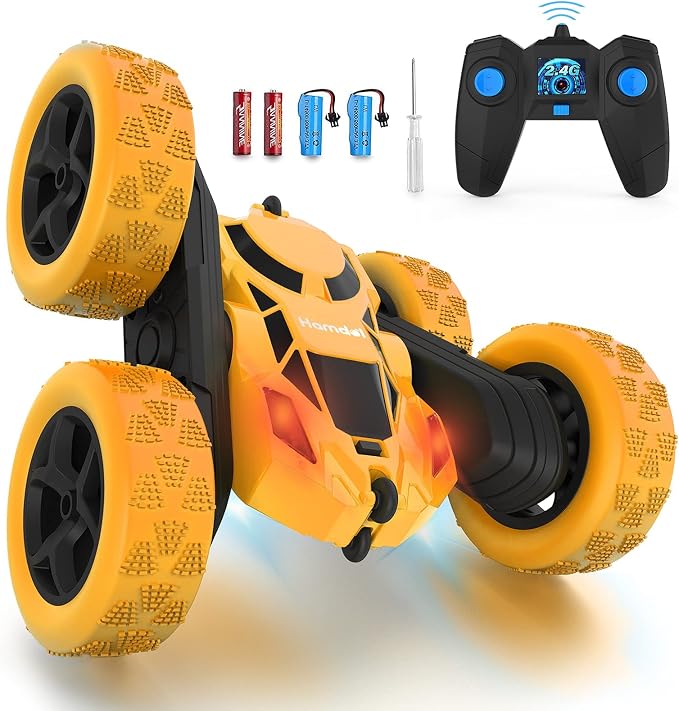 Remote Control Car Double Sided 360°Rotating 4WD RC Cars by Hamdol