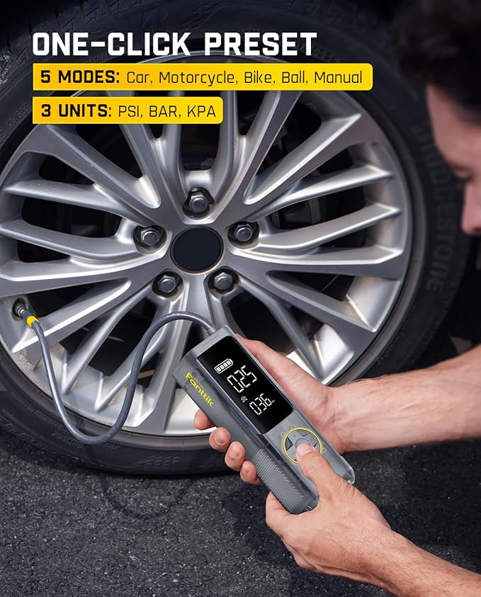 Fanttik X8 APEX Tire Inflator Portable Air Compressor, 1 Min Fast Inflation - Image 6