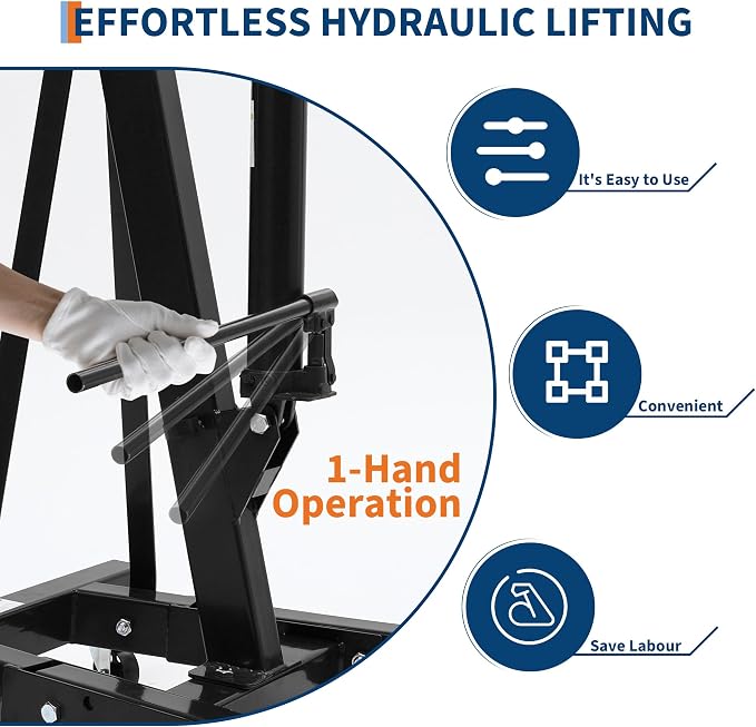 Engine Hoist Cherry Picker, 2 Ton Folding Hydraulic Engine Hoist - Image 4