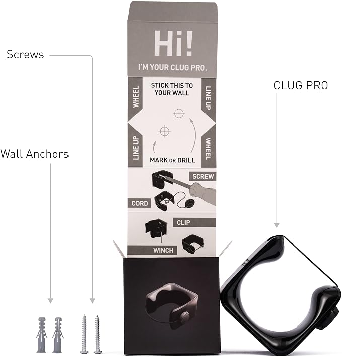 Hornit CLUG PRO | Wall Mounted Bike Rack | Secured by FIDLOCK | 5 Sizes | Easy - Image 6