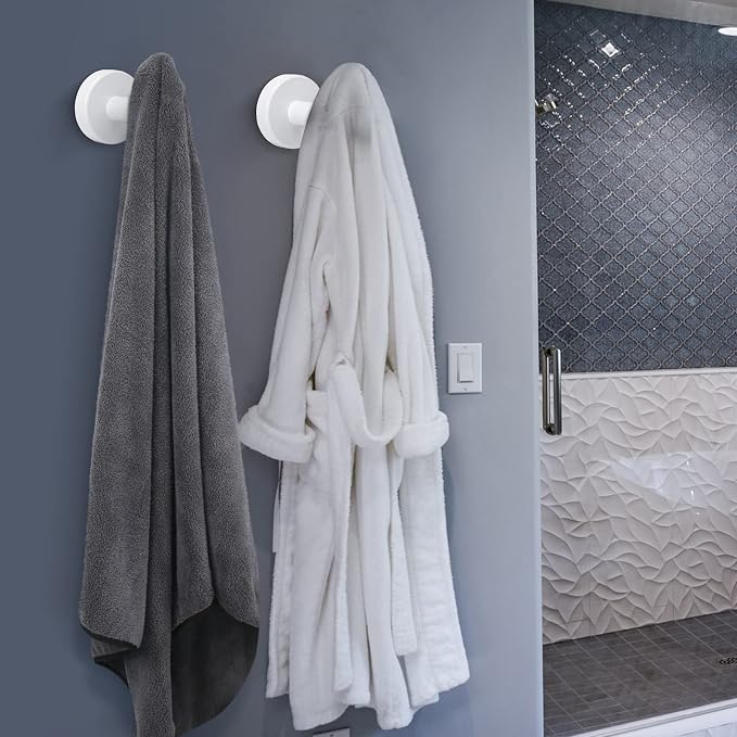 NearMoon Bath Towel Hooks- SUS 304 Stainless Steel Robe Hook Holder, Heavy Duty - Image 2