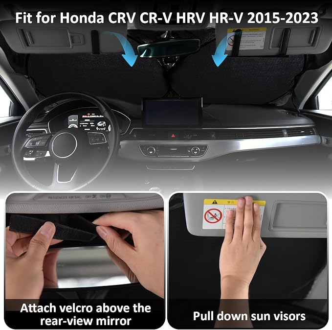 Sunshade for Honda CRV 2017-2022 Sun Shade Fit HR-V CR-V LX EX EX-L, Sport - Image 3