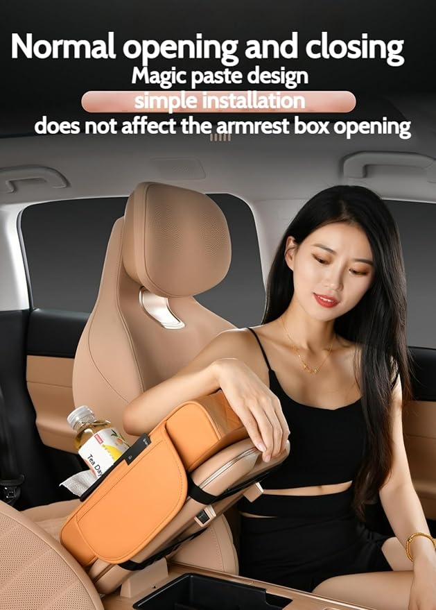 Car Center Console Cover Booster Multifunctional Car Center Console Cushion Pad - Image 5