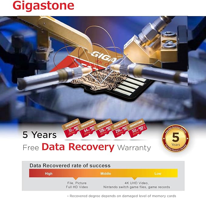 GIGASTONE 512GB Micro SD Card, 4K Camera Pro, A2 V30 - Image 8