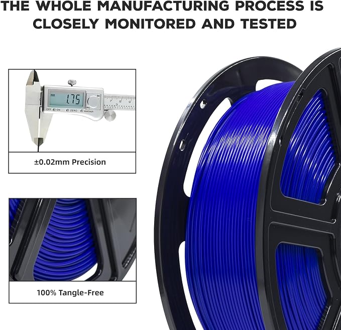 FLASHFORGE PLA Filament 1.75mm, 3D Printer Filament 1kg Spool, Dimensional - Image 3