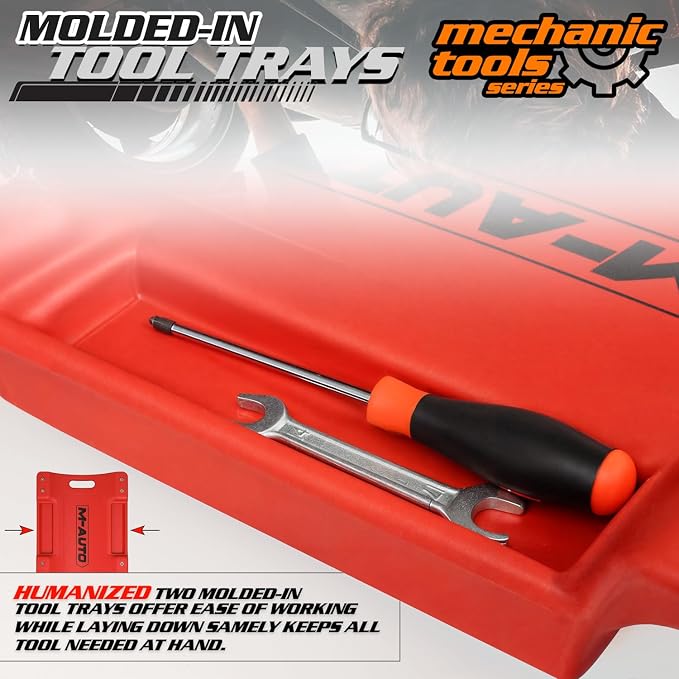 M-AUTO Plastic Rolling Garage Creeper - Image 7