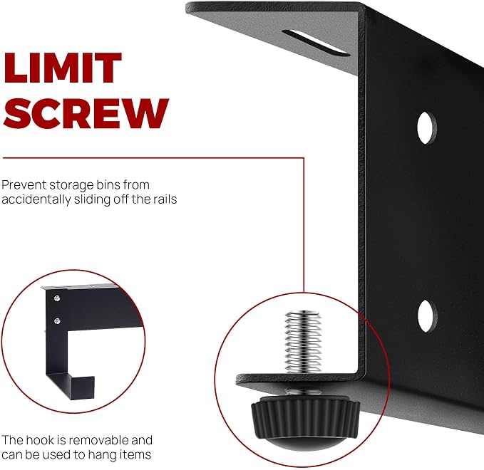 Overhead Garage Storage Rack System – Heavy-Duty Adjustable Ceiling Rails - Image 5