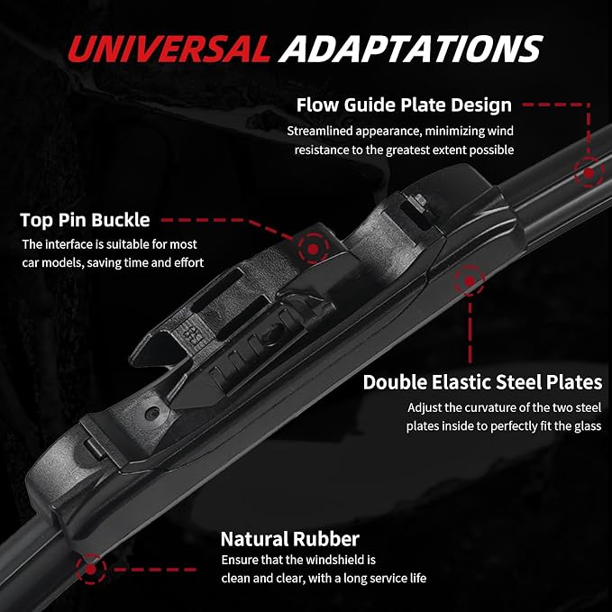 OTUAYAUTO Premium Windshield Wiper Blades - Image 3