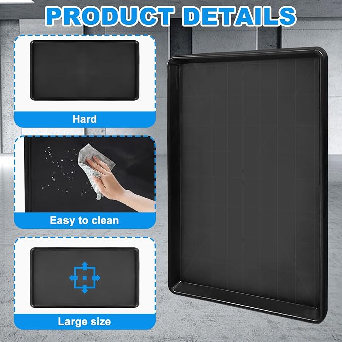 6Pcs Extra Large Auto Oil Drip Pan- 35.4 x 24 x1.6 Inches Oil Drip Tray - Image 3