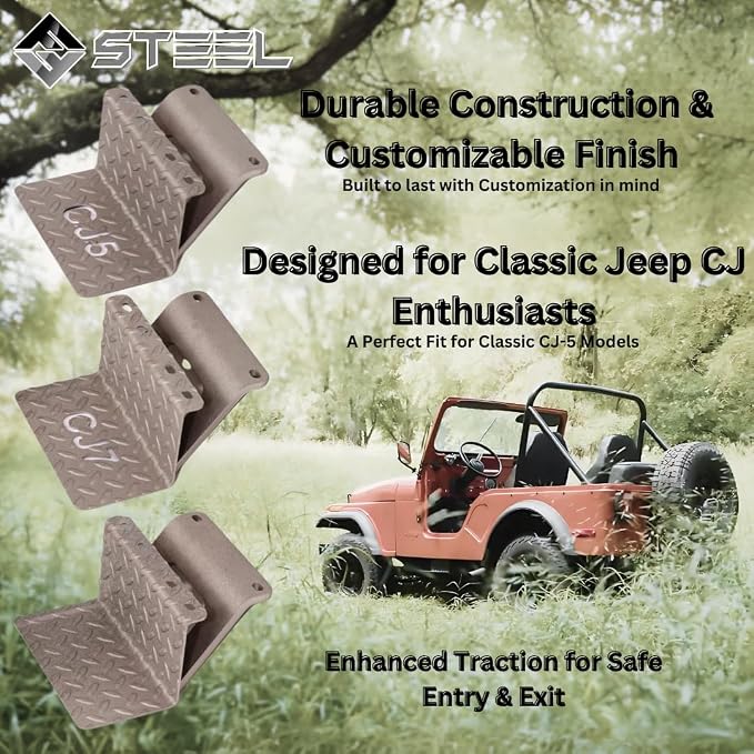 CJ5 Side Steps Compatible with Jeep © CJ Vehicles - Image 2