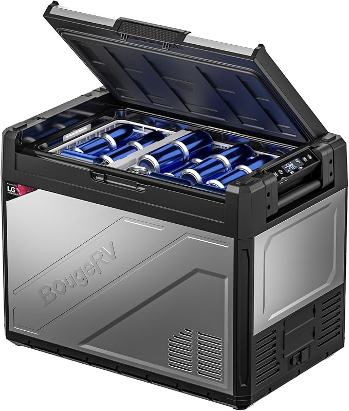BougeRV 12 Volt Portable Refrigerator, 69 Quart Rocky V2.0 Dual Zone Car Fridge by BougeRV