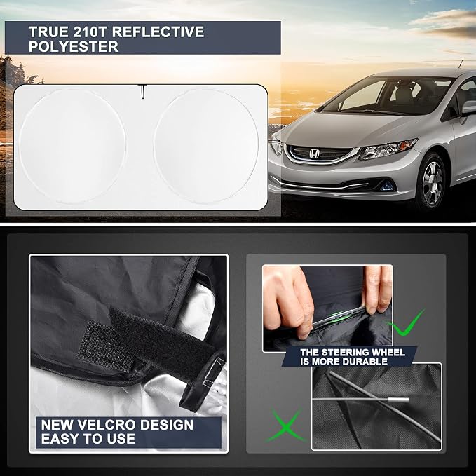 Sunshade for Honda CRV 2017-2022 Sun Shade Fit HR-V CR-V LX EX EX-L, Sport - Image 6