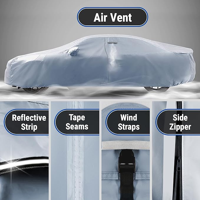 iCarCover Fits 1991-1997 Pontiac Trans AM Car Cover Automobiles Form-Fit Padded - Image 5