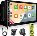 7 Inch Car Stereo with Wireless Apple CarPlay, Double Din Car Radio Androdi Auto by Nideocion