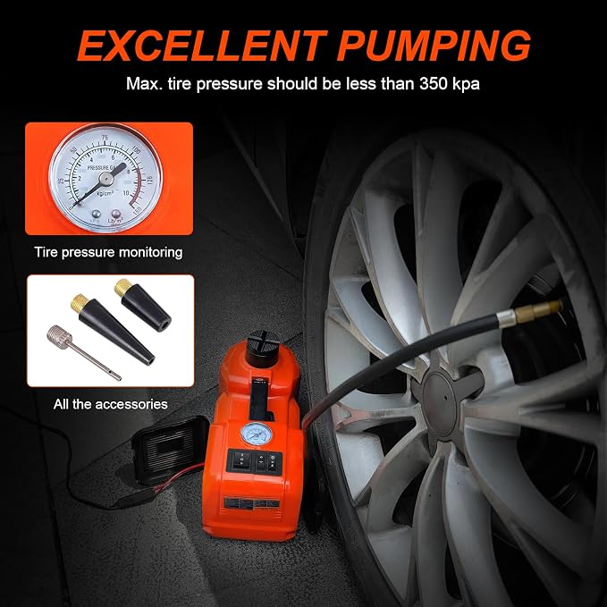 E-HEELP Electric Car Jack Kit 5Ton 12V Hydraulic Car Jack Lift - Image 4