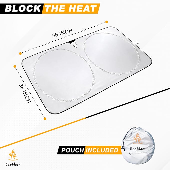Econour Tesla Windshield Sun Shade - Image 3