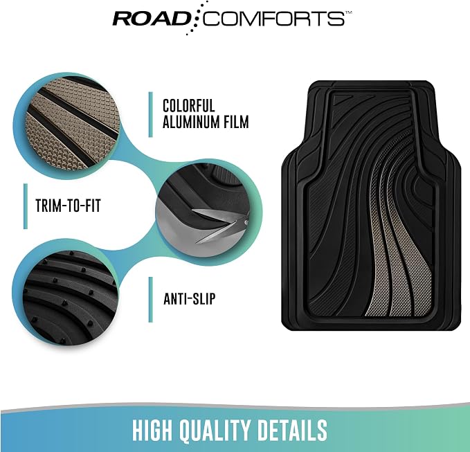Road Comforts Car Floor Mats Full Set – Front & Rear Car Floor Mats - Image 7