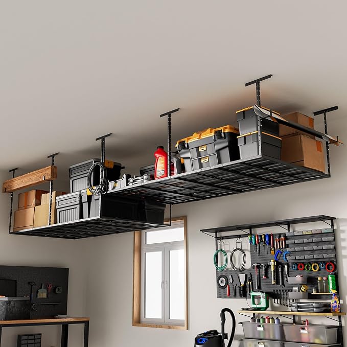 Heavy-Duty 4x8 Overhead Garage Storage Rack – Holds 20% More Weight, 800lbs - Image 8