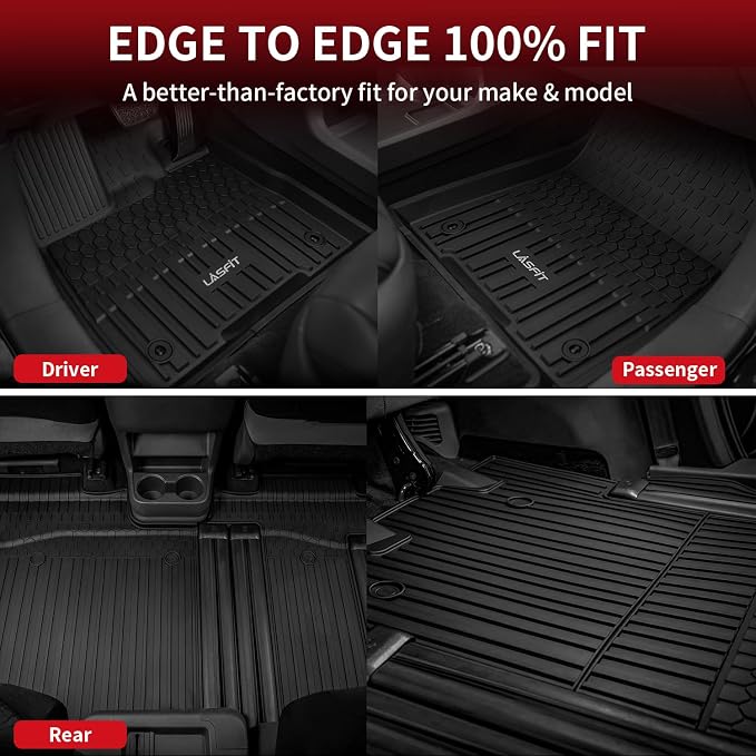 LASFIT Floor Mats&Trunk Mat for Toyota Sienna 8 Seats 2021-2024 2025 All - Image 8