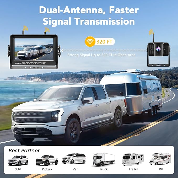 Dual RV Backup Camera Wireless - Image 3