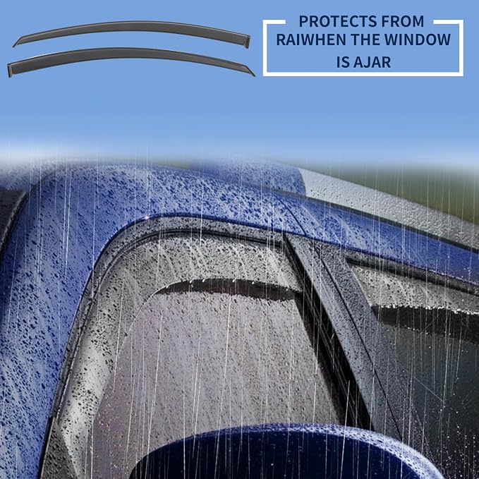 Rain Guards Fits for 2021-2024 Toyota Sienna, Outside Mount Side Window Wind - Image 9