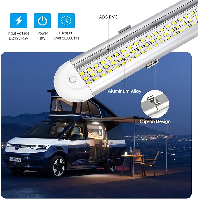 Enclosed Trailer 12v Led Light Bar, 120Leds 1500lm 8W DC 12 Volt Led Strip - Image 6