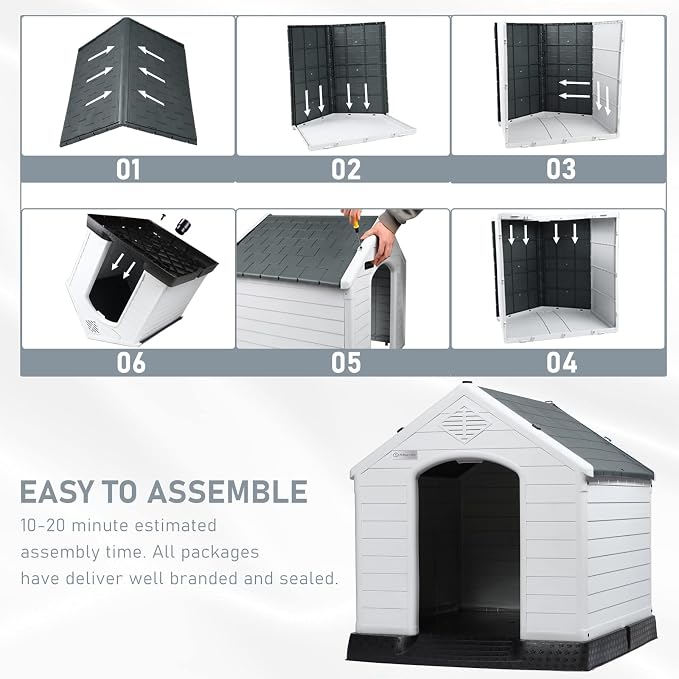 LEMBERI Durable Waterproof Plastic Dog House - Image 6