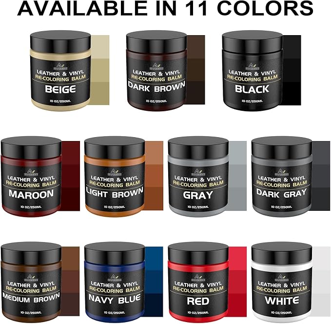 Leather Recoloring Balm, 10oz Leather Color Restorer Leather Repair Kit - Image 7