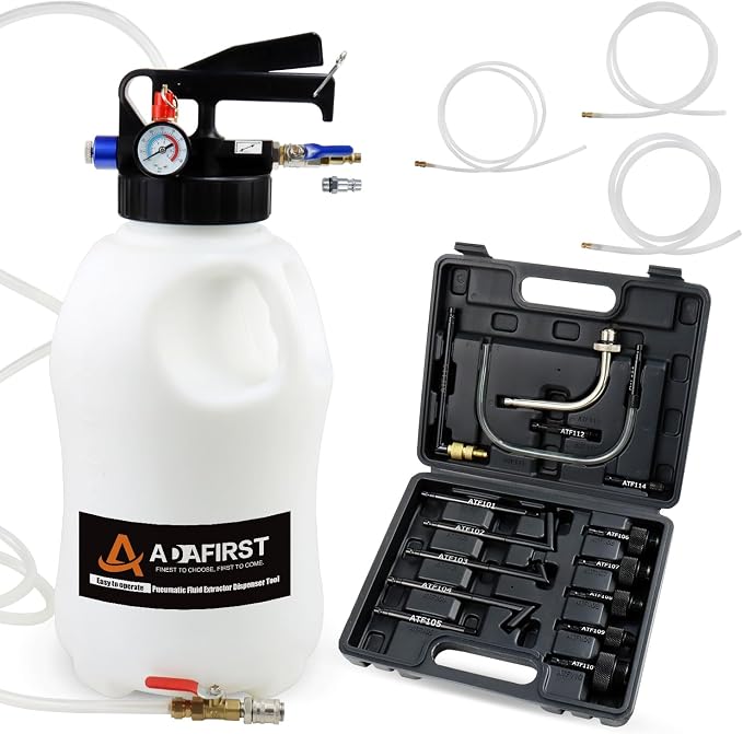 Transmission Fluid Transfer Pump Kit, 10L Pneumatic Fluid Extractor and by ADAFIRST