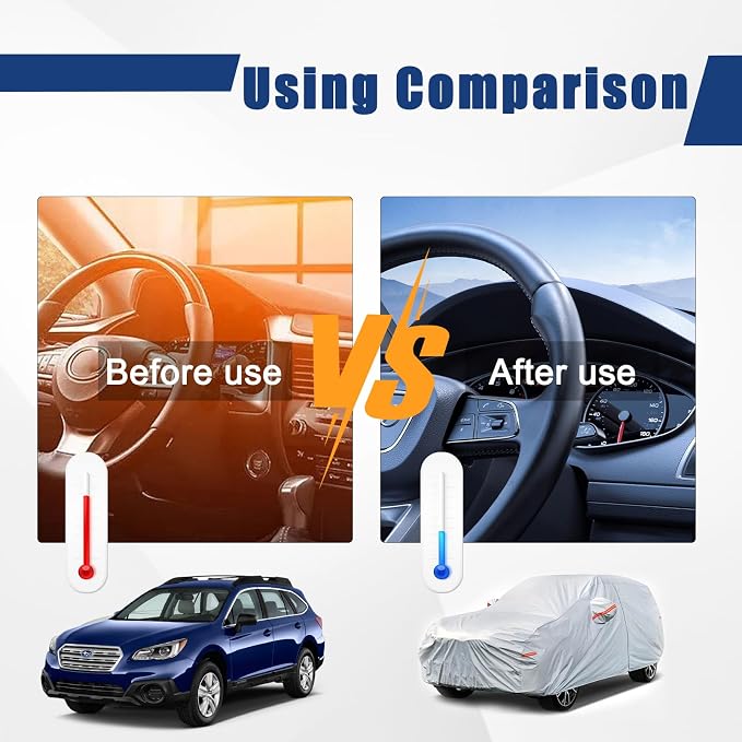 Kayme 6 Layers SUV Car Cover Custom Fit - Image 4