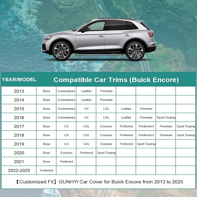 Premium Car Cover Custom Fit Buick Encore, 16 Layers Heavy Duty Car Cover - Image 5