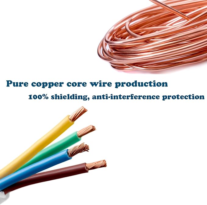 (17FT / 5m Backup Camera Cable, 4-pin Aviation Video Extension Cable, Car Video - Image 5
