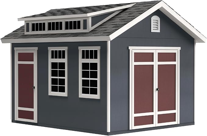 Handy Home Products Designer 12x10 Wooden Storage Shed by HandyHomeSheds
