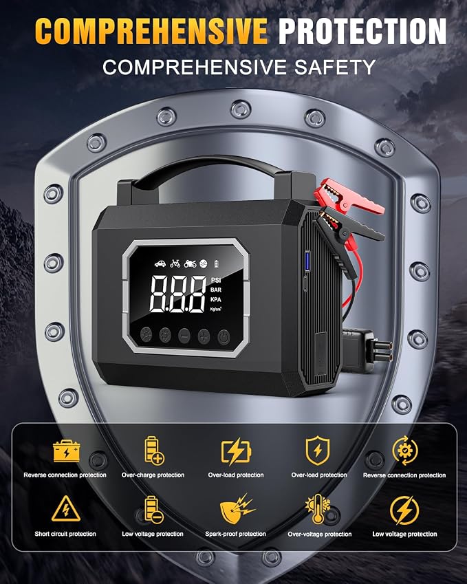 Jump Starter 3000A, Car Battery Jumper Starter Portable - Image 6