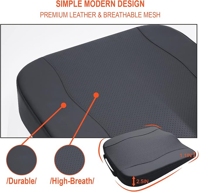 Car Seat Cushion, Comfort Memory Foam Car Cushions - Image 8