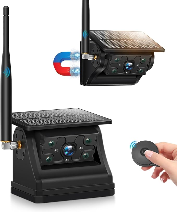 Portable 1080P Solar Magnetic Wireless Backup Camera by MYPIN