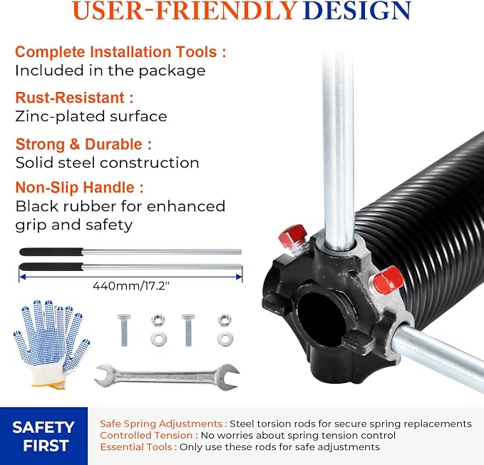 Pair of 2" Garage Door Torsion Springs - Image 5