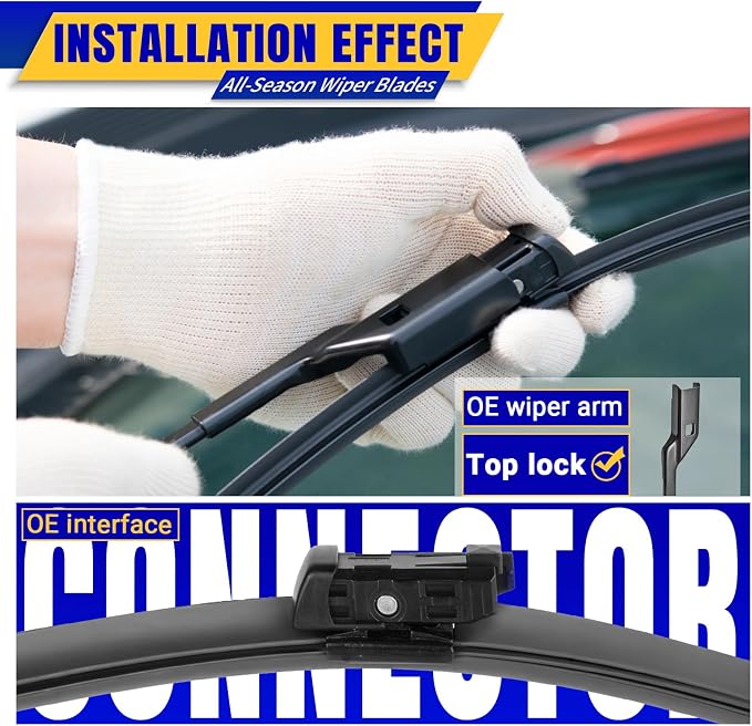 3 wipers Replacement for 2016-2022 Volvo XC90, Windshield Wiper Blades Original - Image 3