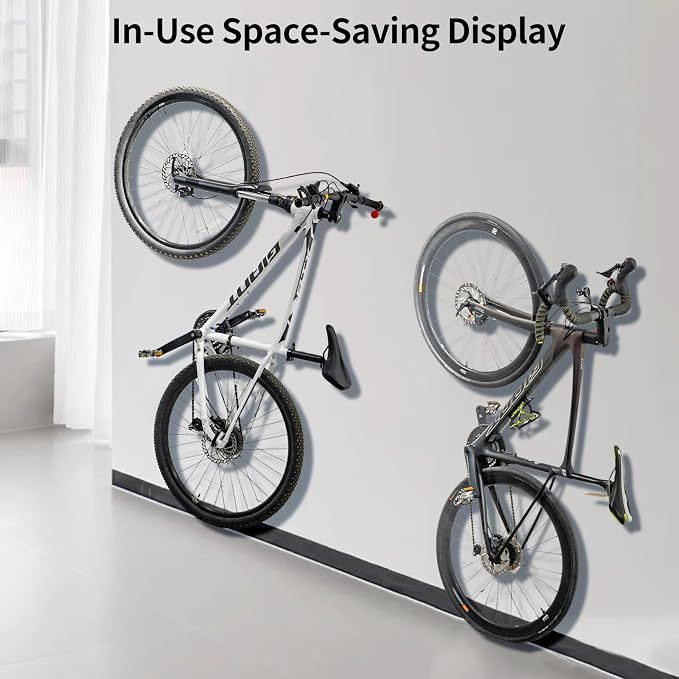 Mountain Bike Handlebar Wall Mount, Space-Saving & Easy Installation, Sturdy - Image 6