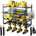4 Layers Power Tool Organizer Wall Mount, Garage Wall Shelving, 4 Drill Holder by GcFoir