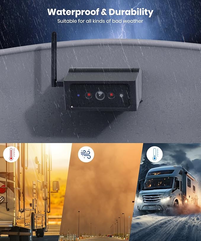 AUTO VOX Wireless Backup Camera Magnetic: 5" Portable No Wiring 1 Min Install - Image 6