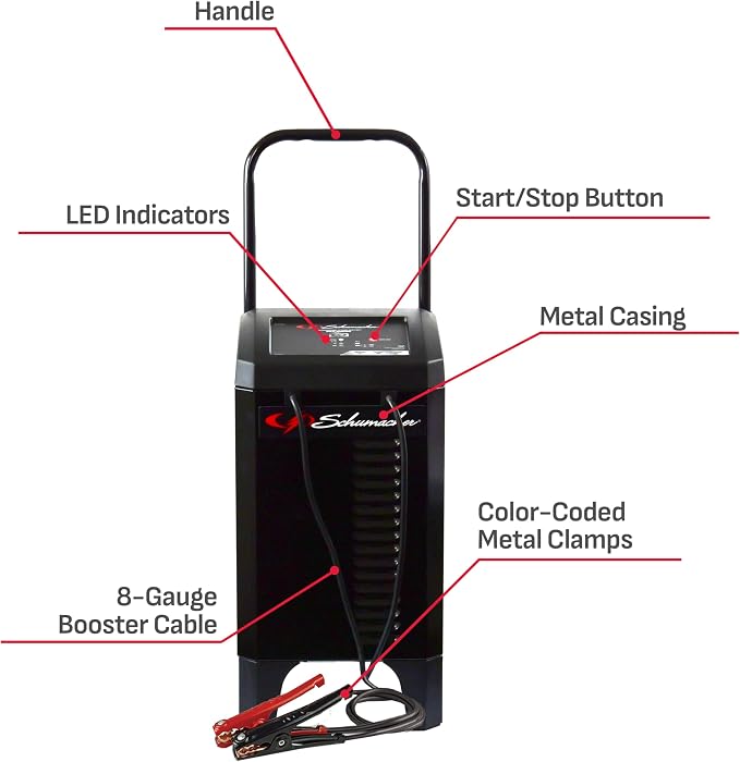 Schumacher Electric 4-in-1 Wheeled Battery Charger, Maintainer, and Engine - Image 6