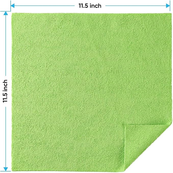 HOMEXCEL Microfiber Cleaning Cloths 100 Pack, Highly Absorbent Microfiber Towels - Image 2