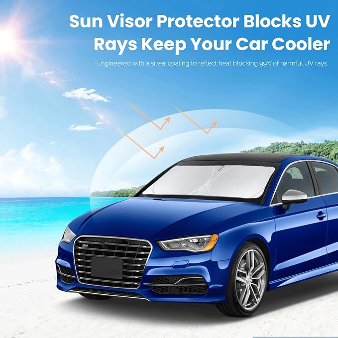 Custom Windshield Sunshade for Audi A4 A5 & S5 RS5 2018-2022 2023 2024 2025 - Image 6