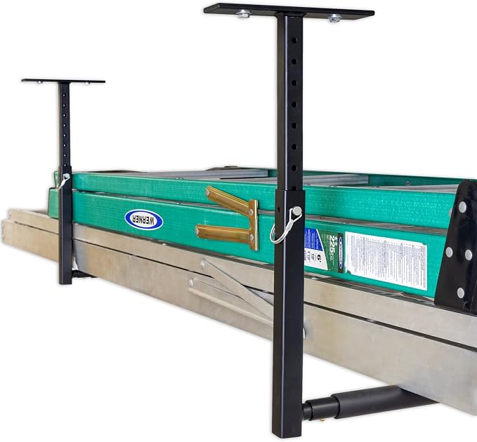 StoreYourBoard Adjustable Ceiling Rack – Hi Port 2 Garage Ceiling Ladder Hanger - Image 7