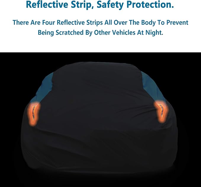 MORNYRAY Waterproof Car Cover All Weather Snowproof UV Protection Windproof - Image 6