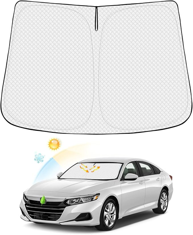 Windshield Sun Shade for 2018-2025 2026 Honda Accord Accessories Thicken by Canvcle