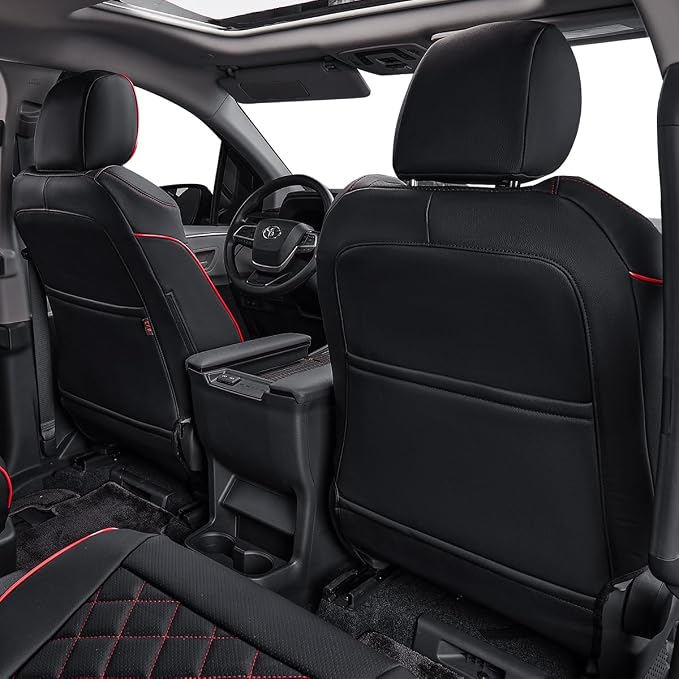 EKR Sienna Seat Covers for 2011-2020 Toyota Sienna LE, XLE Premium 2nd Row - Image 3