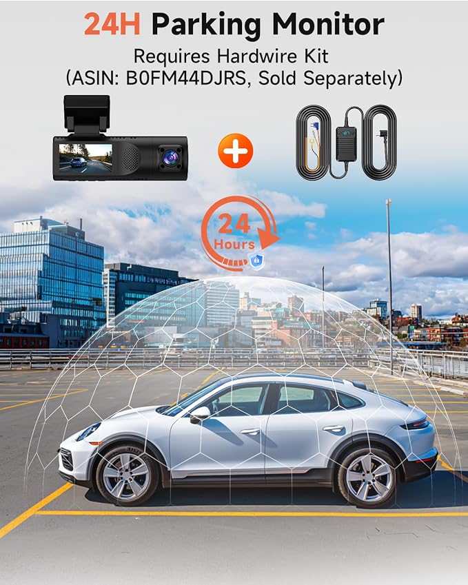 3 Channel Dash Cam, Dash Camera 2.5K Front and Dual 1080P Inside/Rear - Image 7