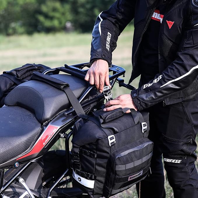 Rhinowalk Motorcycle Saddlebag Waterproof Motor Luggage Pack Quick Release - Image 8